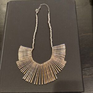 Chic Erica Lyons Silver and Gold Statement Necklace